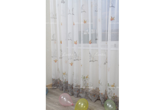 Тюль в дитячу Birds-07