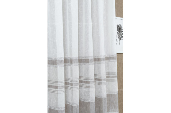 Готовый тюль лен Tara GT-2157 2,50м/5,50м