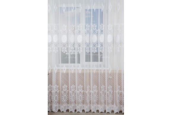 Тюль грек фатин со стразами Agila TFV-8143