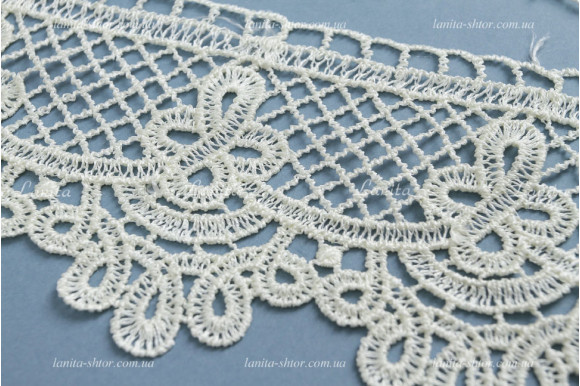 Мереживо молочне 7,5 см KTD-02