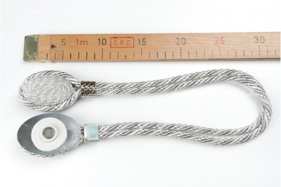 Магніт для штор Джут 7944 молочно-сірий