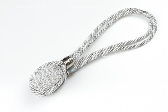 Магніт для штор Джут 7944 молочно-сірий