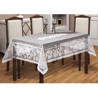 Скатертина мереживна біла SKG-3 160*220см