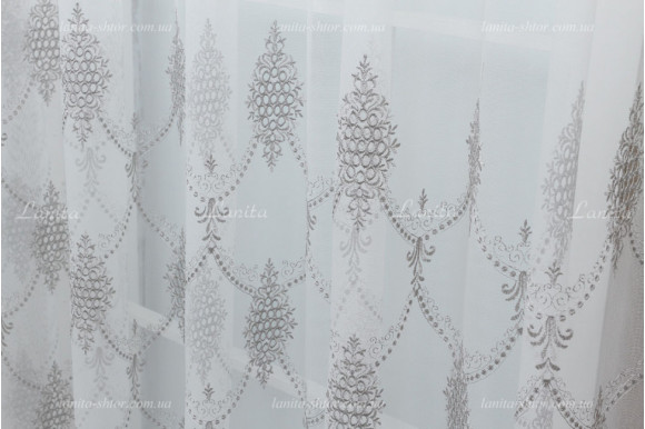 Тюль микросетка лен Ajoure TSL-2052