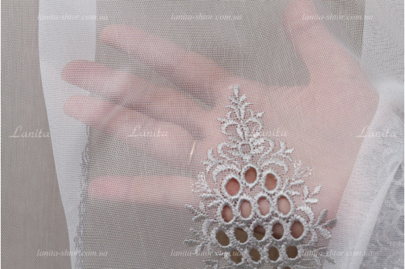 Тюль микросетка лен Ajoure TSL-2052