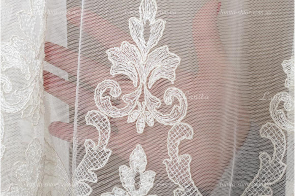 Тюль фатин с вышивкой Delice TFV-7645