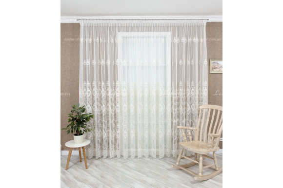 Тюль фатин с вышивкой Delice TFV-7645 Тюль фатин с вышивкой Delice TFV-7645