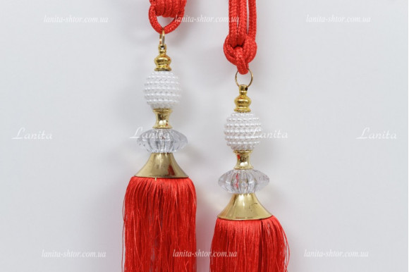 Китиці для штор KGA-6756 червоні