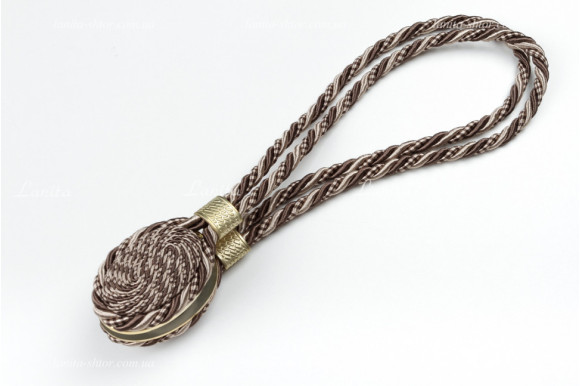 Магнит для штор Джут 7946 коричневый