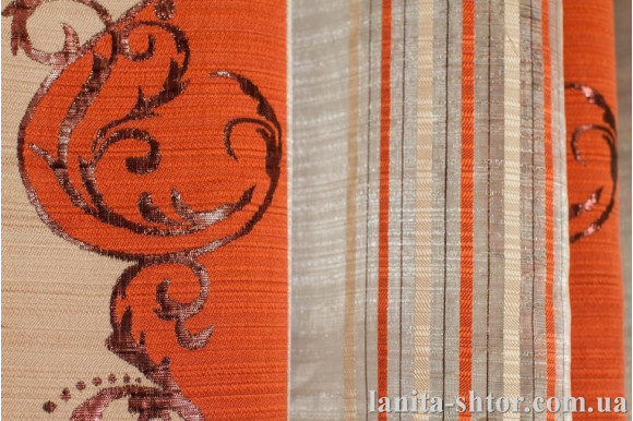 Тюль В239-8+9 відріз 3м