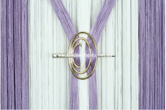 Подхват-заколка Овал золотистый глянец