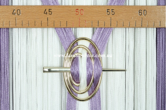 Подхват-заколка Овал золотистый глянец