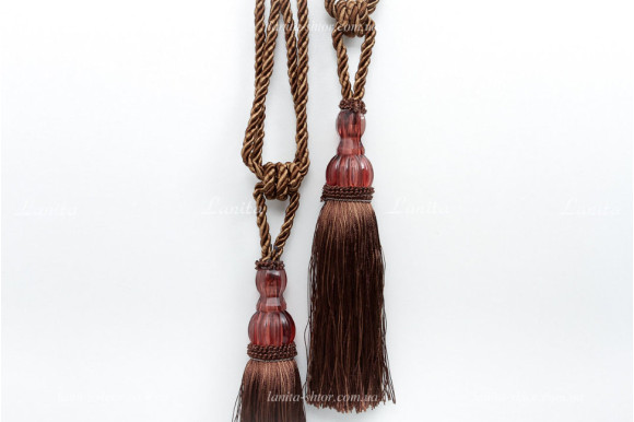 Кисти для штор KGS-6854 шоколадные