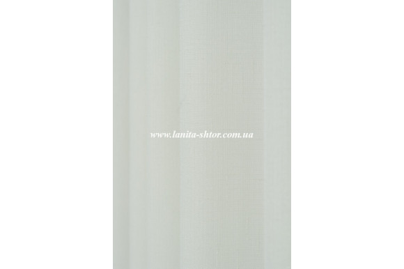 Тюль под лен однотонная белая Q-18-1