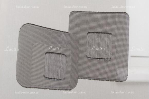 Готовый тюль органза Mexx серый  2,51м/6,0м