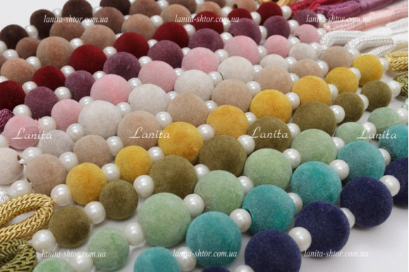 Підхват з намистинами PSB фіолетово-сливовий