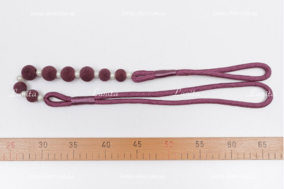 Підхват з намистинами PSB фіолетово-сливовий