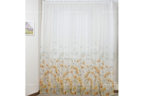 Готовый тюль лен Flavia GT-02161 2,50м/3,0м