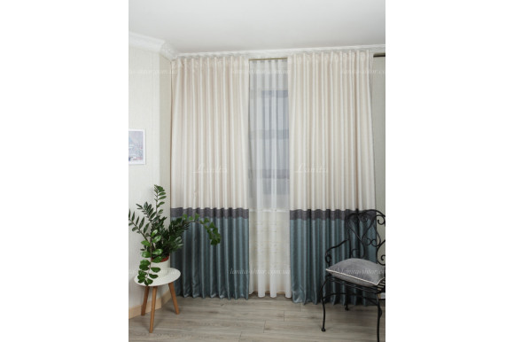 Штори жакард з купоном Ameli SGZ-8248