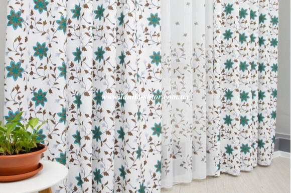 Штори мікровелюр компаньйон Venza TCK-1268