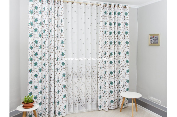 Штори мікровелюр компаньйон Venza TCK-1268