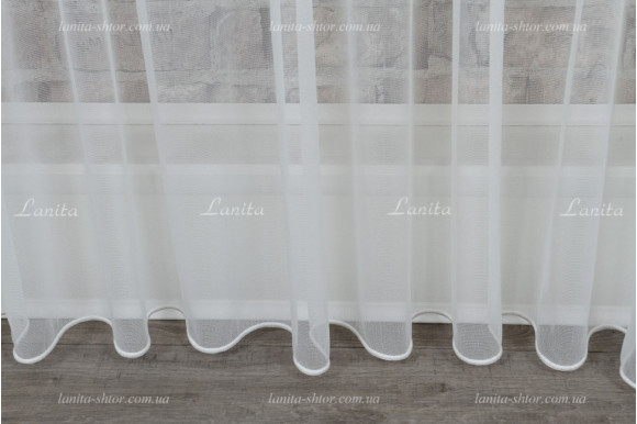 Готовый тюль микросетка лен GT-7649 2,50м/6,0м