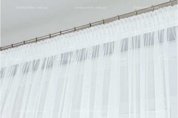 Готовый тюль микросетка лен GT-7649 2,50м/6,0м