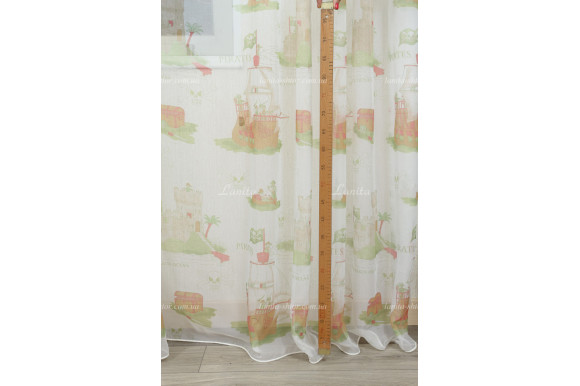 Тюль в детскую Pirates-03
