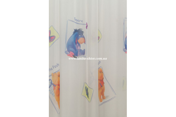 Тюль для дитячої Вінні-Пух 2,55/3 Тюль для дитячої Вінні-Пух 2,55/3