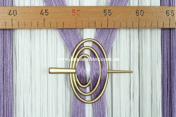 Підхват-шпилька Овал золотистий сатин