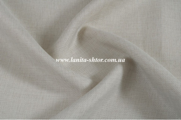 Штори мішковина тонка К014 бежево-сірі