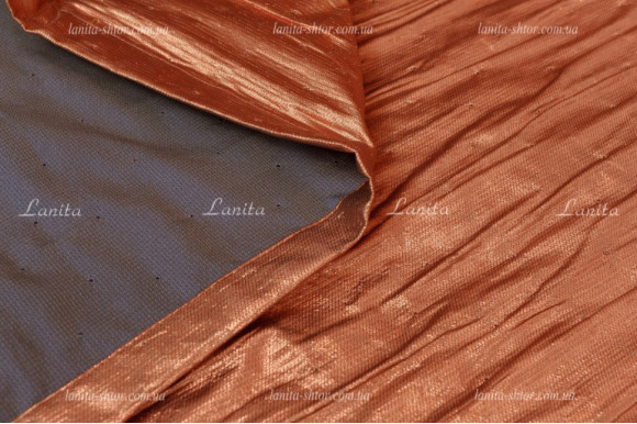 Готові штори парча коралові Mexx 2,51м/2*2,0м