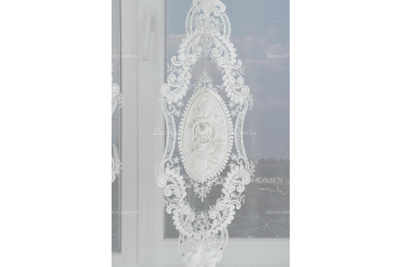 Тюль фатин со стразами Agila TFV-8151