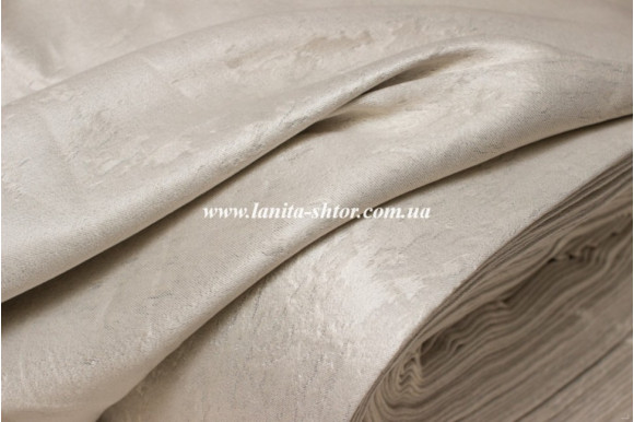 Блэкаут однотонный бежево-серый