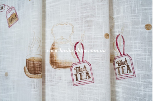 Тюль под лен Tea Collection К-078
