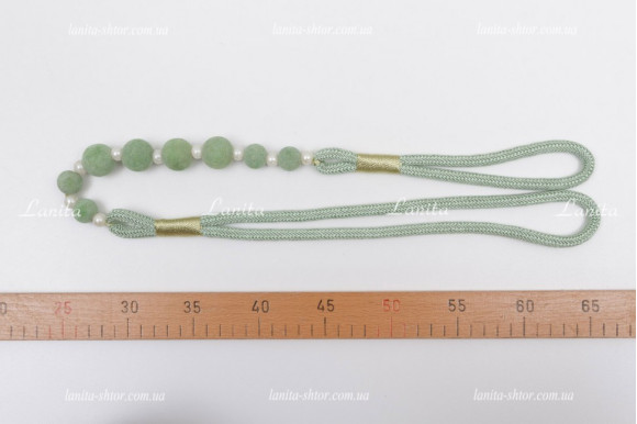 Подхват с бусинами PSB ментоловый