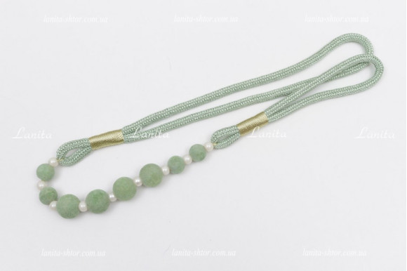 Подхват с бусинами PSB ментоловый