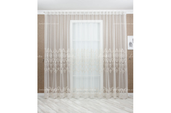 Тюль грек фатин с вышивкой Indola TFV-2056