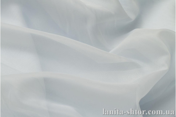 Шифон білий з блакиттю TA-08