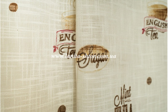 Тюль під льон Tea Collection К-078-02