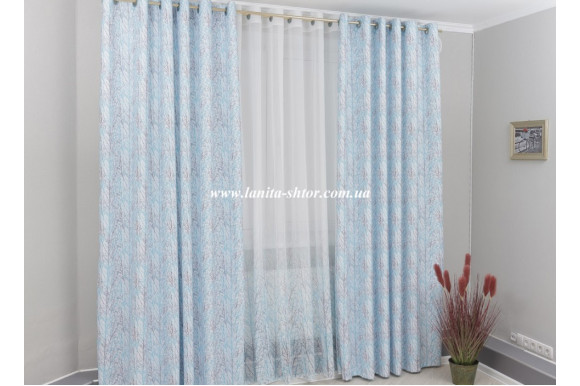 Шторы микровелюр компаньон Venza TCK-1274