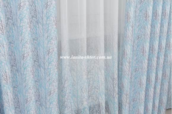 Шторы микровелюр компаньон Venza TCK-1274