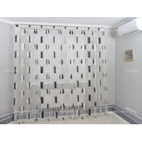 Тюль органза Mexx чорно-молочний 2,51м/6,0м