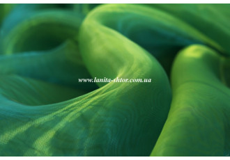 Органза хамелеон зелено-желтая