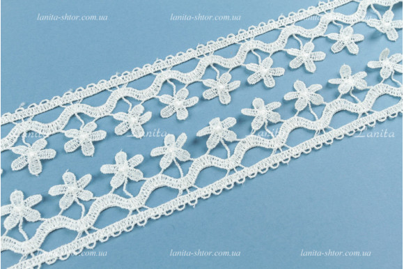Мереживо молочне 5см KTD-7954