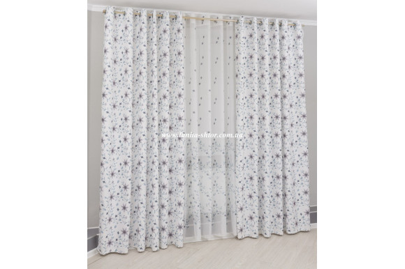 Шторы микровелюр компаньон Venza TCK-1275