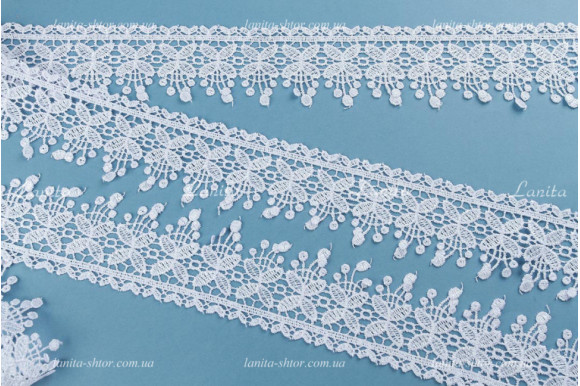 Мереживо біле 6см KTD-7955