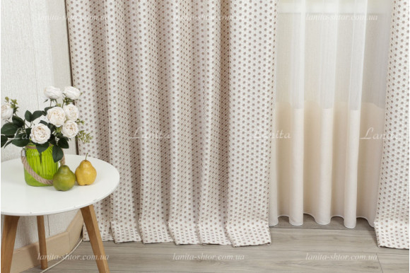 Готові штори жакард-сатин Bellmar GS-8055 2,57м/2*1,90м