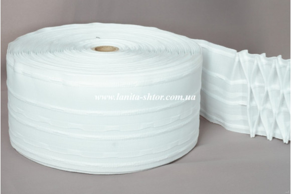 Шторна стрічка широка х/б (вафелька)