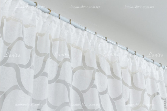 Фіранка комбінована деворе+рогожка 2,45м/2,80м